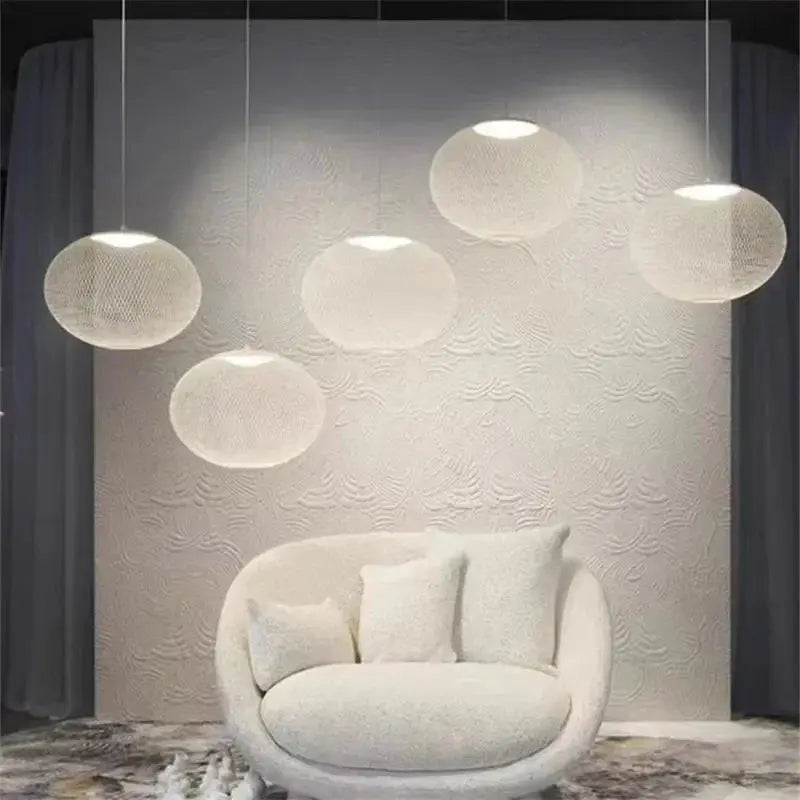 Agnes – Dimmable LED Pendant Light with Modern Metal Mesh Design Kozyled.com