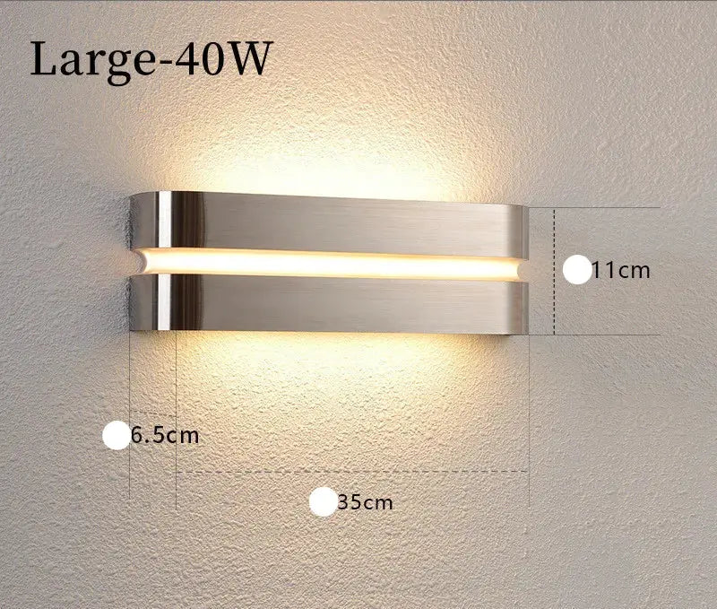 Yrsa – Stainless Steel Outdoor IP65 LED Wall Lamp for Durable, Weatherproof Lighting Kozyled