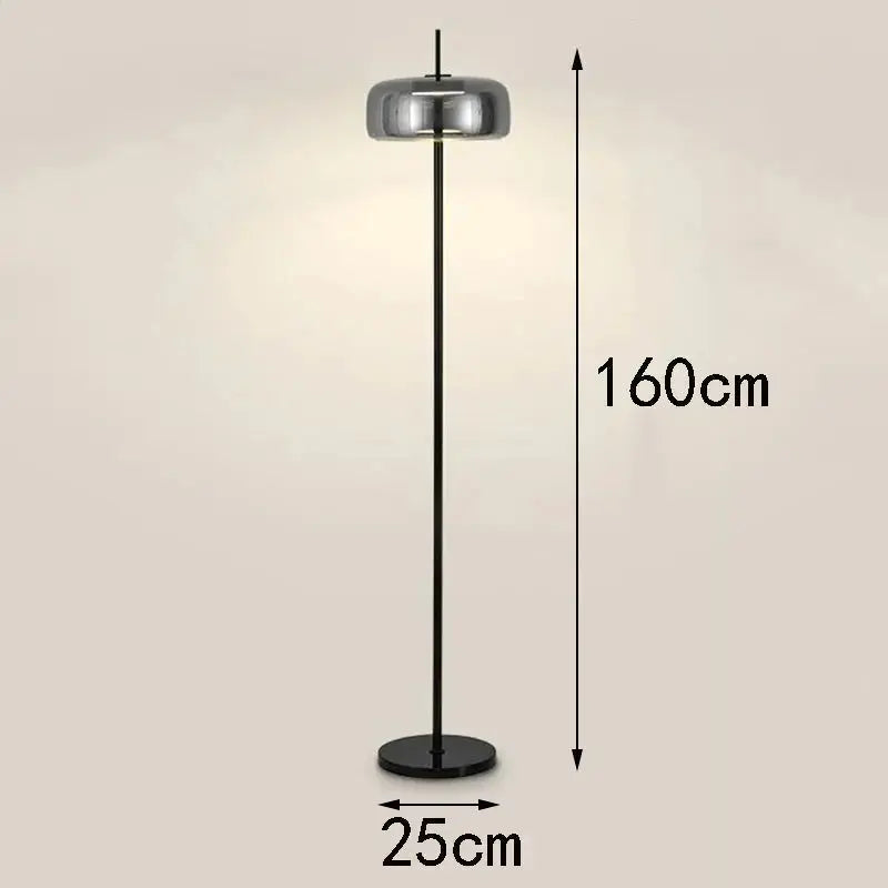 Ivara – Modern Dimmable LED Glass Floor Lamp Lampasa.com