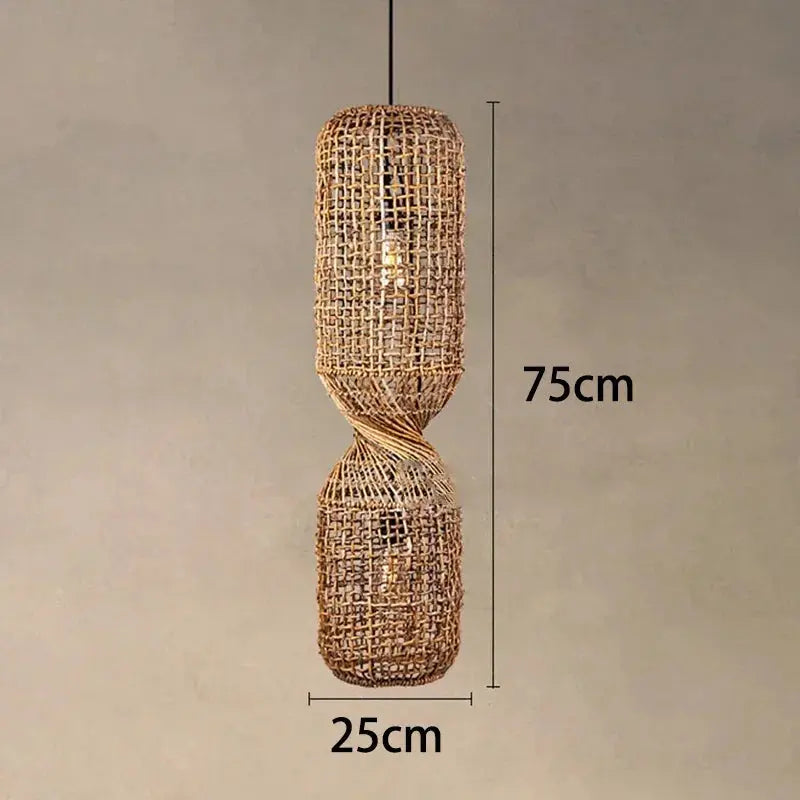 Kira – Vintage-Style Wicker LED Pendant Light for Classic, Cozy Spaces Kozyled