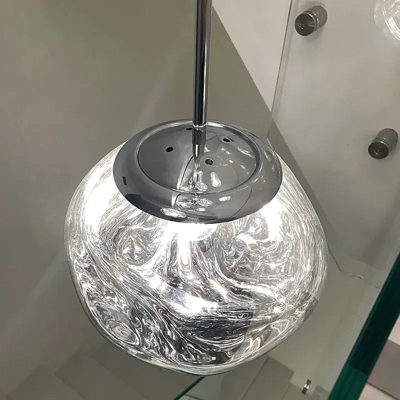 Elna – Modern Lava-Inspired Nordic LED PVC Ball Pendant Lamp for Bold, Stylish Lighting Kozyled