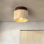 Japandi Stone & Walnut LED Ceiling Downlight –  Hana Lampasa.com