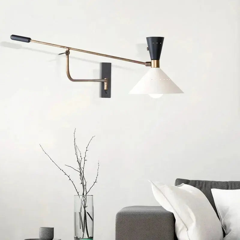 Saga – Nordic Adjustable Long Arm LED Reading Wall Lamp for Cozy Spaces Kozyled