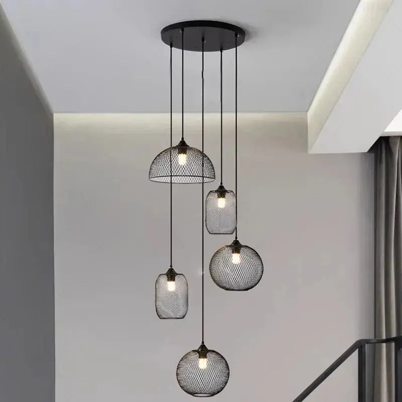 Tyra – Modern Spiral Dimmable LED Staircase Chandelier Lampasa.com