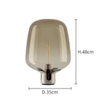 Jens – Modern Italian Blown Glass LED Table Lamp with Sleek Design Kozyled