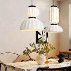 Japandi Silk Lantern LED Pendant Light – Yukari lampasa.com