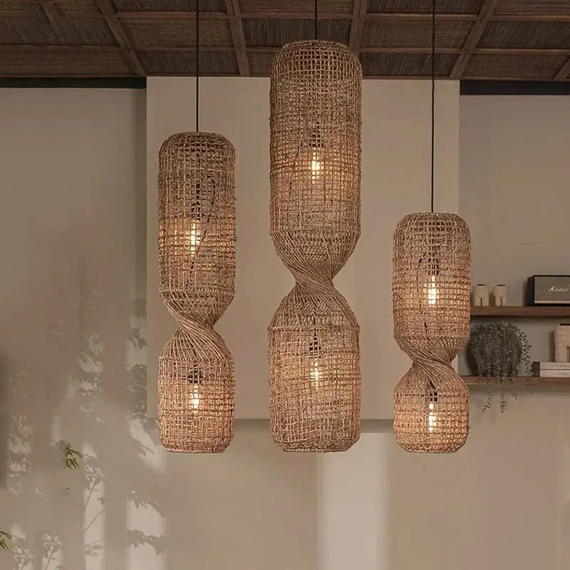 Kira – Vintage-Style Wicker LED Pendant Light for Classic, Cozy Spaces Kozyled
