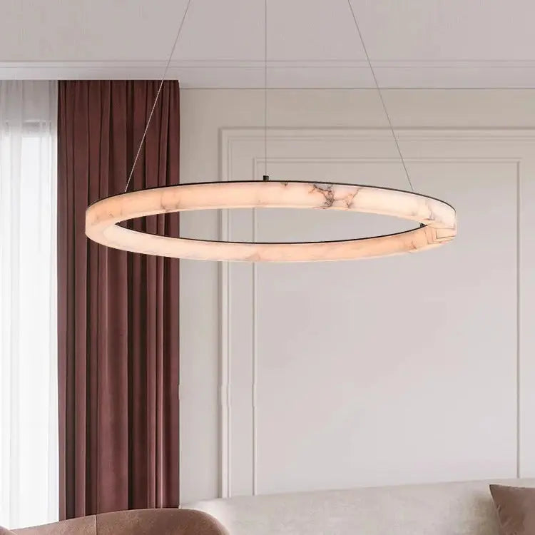 Aron – Modern Dimmable LED Pendant Light with Elegant Marble Lampasa.com