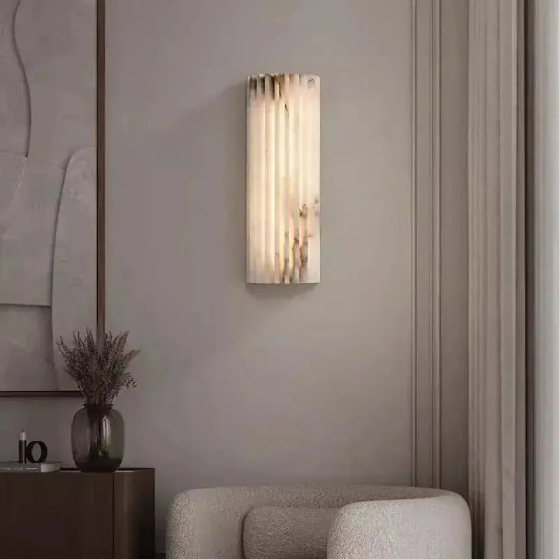 Ted – Creative LED Wall Light with Natural Marble for Elegant Interiors Lampasa.com