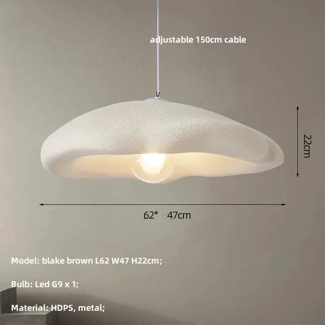 Emmi – Handmade Japandi Wabi-Sabi LED Pendant Light for Minimalist Natural Interiors Kozyled.com