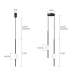 Vornel – Unique Minimalist Frosted Glass Bedside/ corner LED Pendant Lamp Lampasa.com