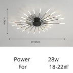 Fan-shaped LED ceiling light Arlo™ Spingar.com