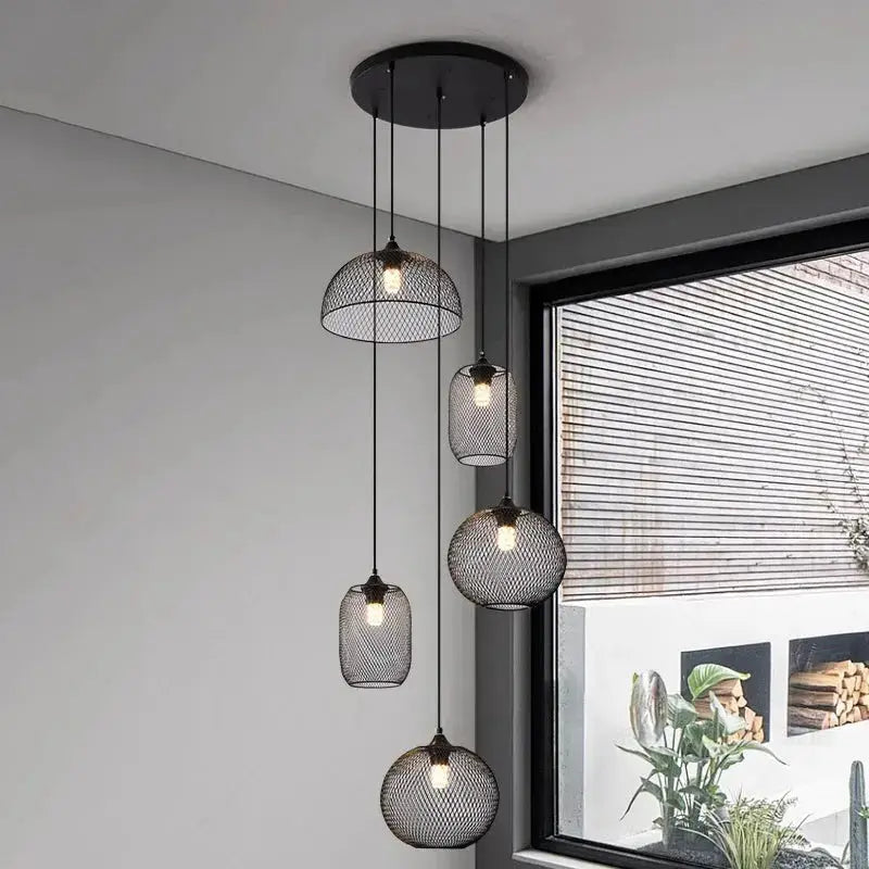 Tyra – Modern Spiral Dimmable LED Staircase Chandelier Lampasa.com