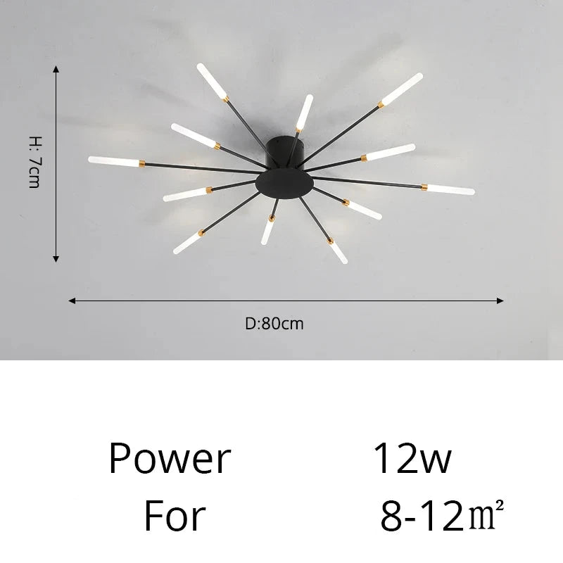 Fan-shaped LED ceiling light Arlo™