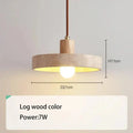 Oskar – Natural Stone & Wood LED Pendant Lamp Lampasa.com