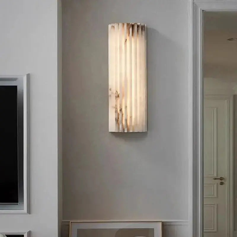 Ted – Creative LED Wall Light with Natural Marble for Elegant Interiors Lampasa.com