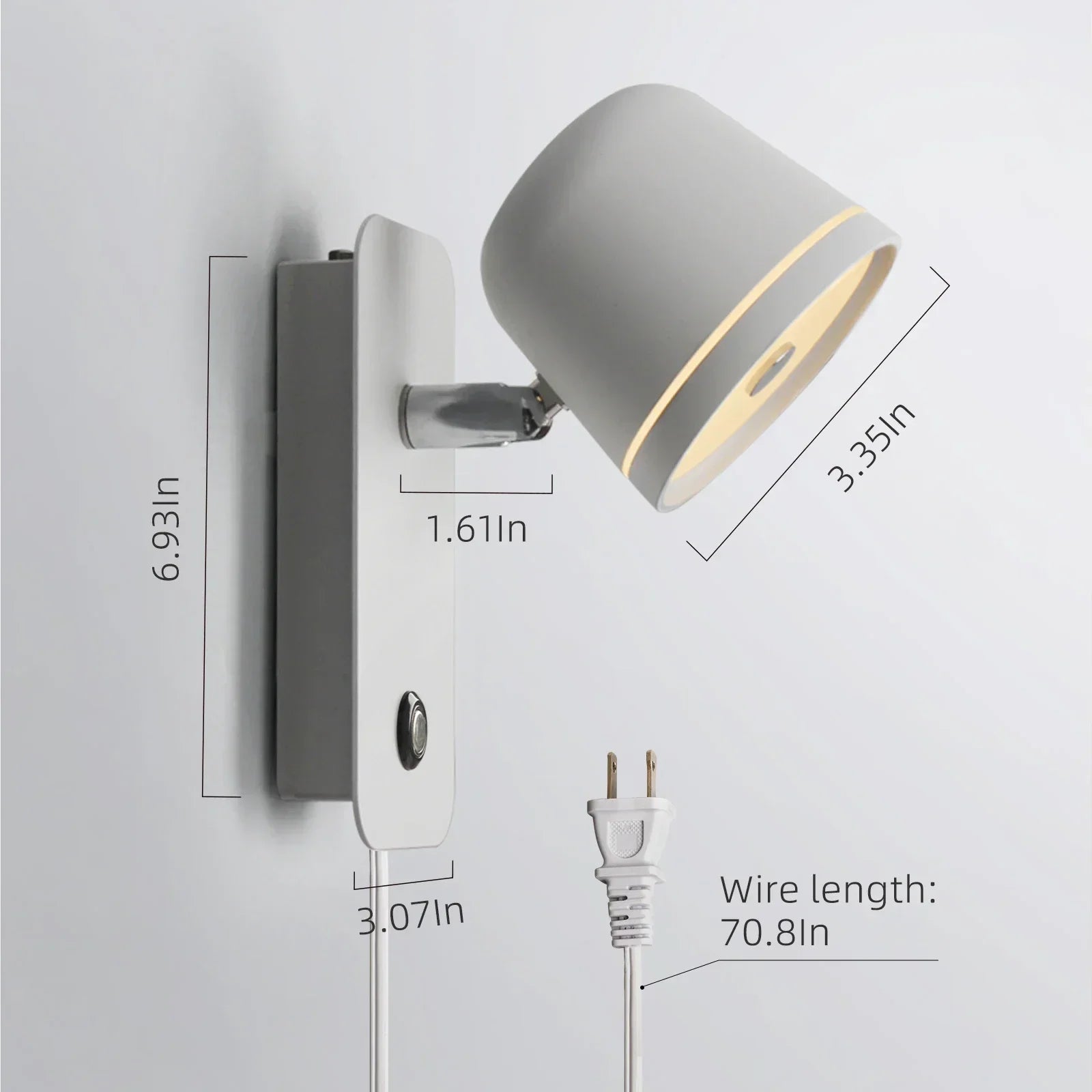 Rotatable Dimmable LED Wall Lamp Luca