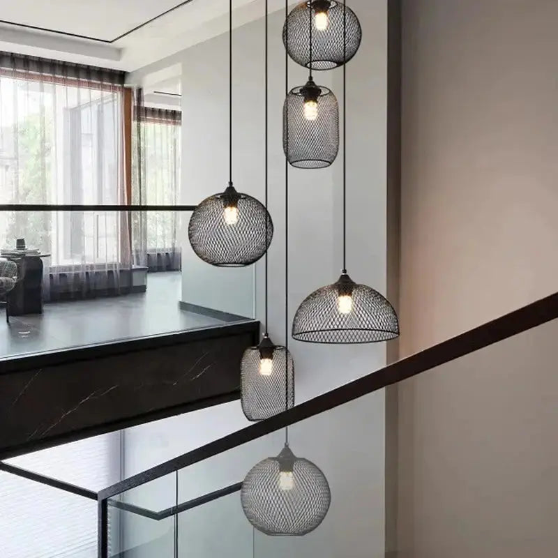 Tyra – Modern Spiral Dimmable LED Staircase Chandelier Lampasa.com