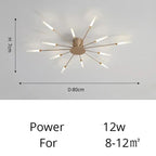 Fan-shaped LED ceiling light Arlo™ Spingar.com