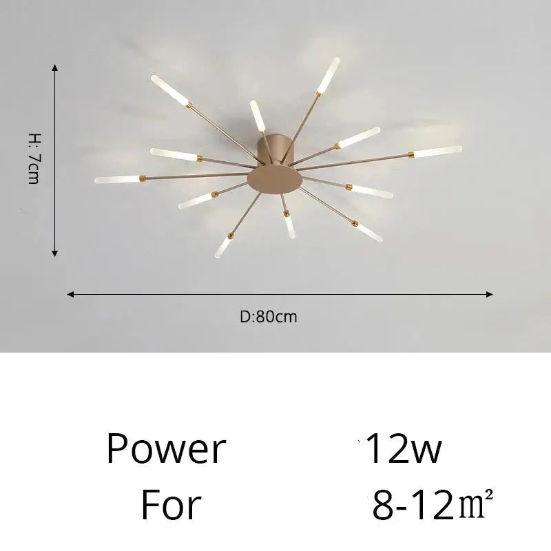 Fan-shaped LED ceiling light Arlo™ Spingar.com