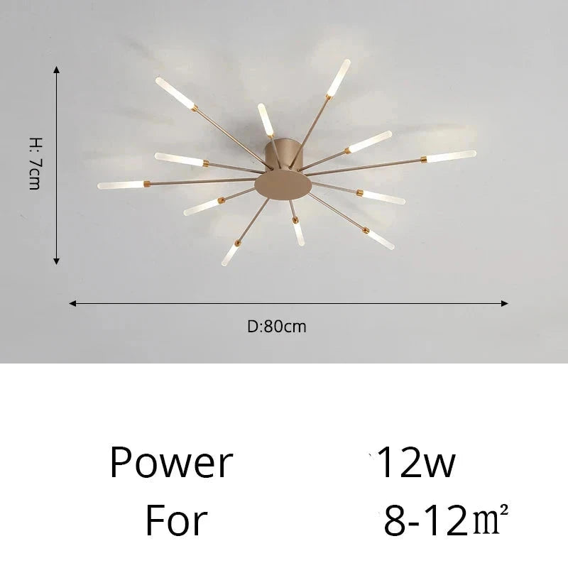 Fan-shaped LED ceiling light Arlo™