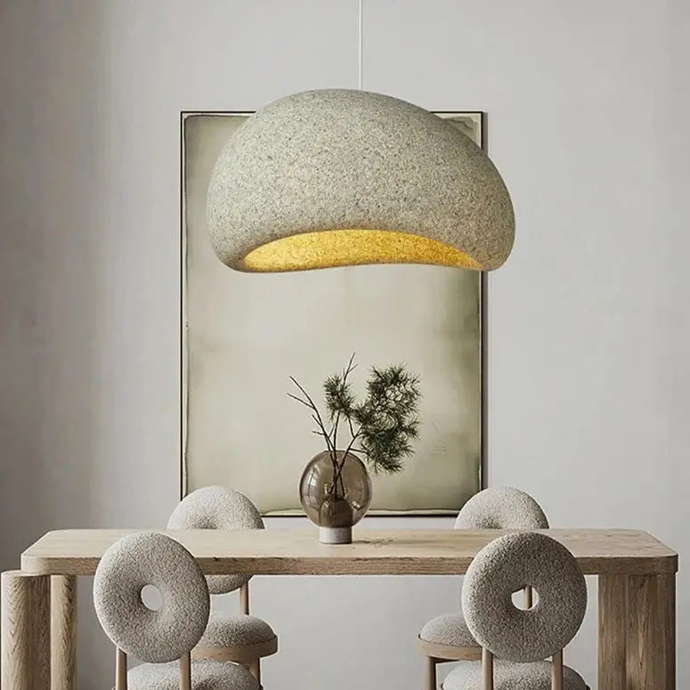Handmade Japanese Wabi Sabi LED Pendant Lamp Annya SPINGAR.COM