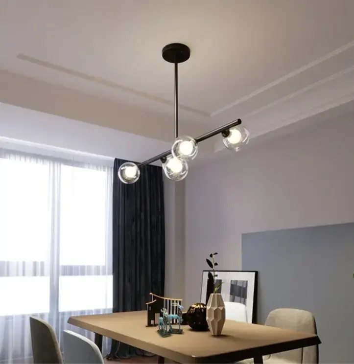 Edvin – Modern Glass Ball LED Pendant Light for Dining Tables and Bars Kozyled.com