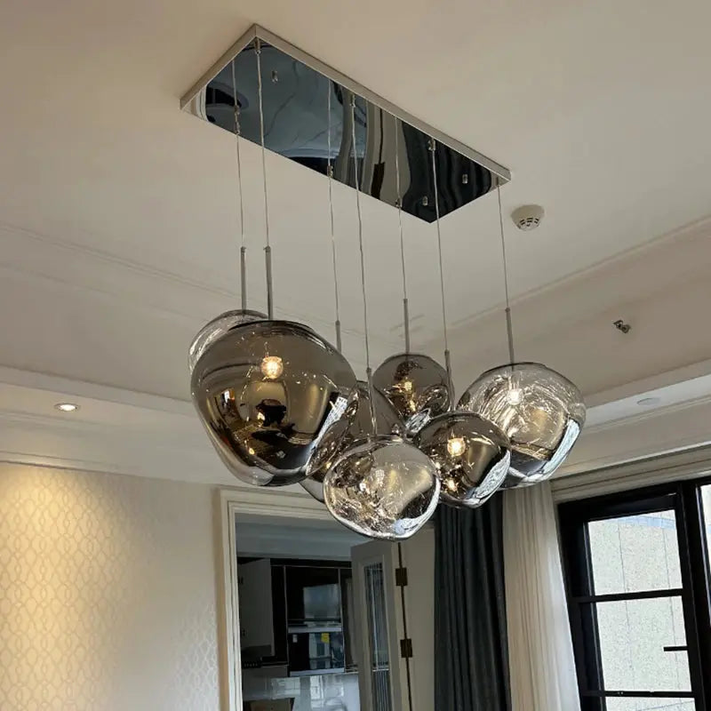 Elna – Modern Lava-Inspired Nordic LED PVC Ball Pendant Lamp for Bold, Stylish Lighting Kozyled