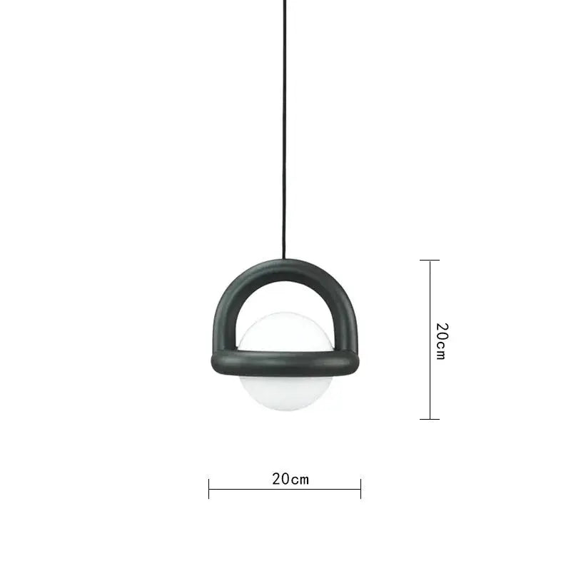 Henry – Modern LED Pendant Light with Acrylic Ball Design Lampasa.com