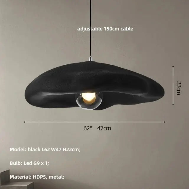 Emmi – Handmade Japandi Wabi-Sabi LED Pendant Light for Minimalist Natural Interiors Kozyled.com