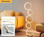 Orion - Modern Circle Design Dimmable Arc Floor Lamp Lampasa.com