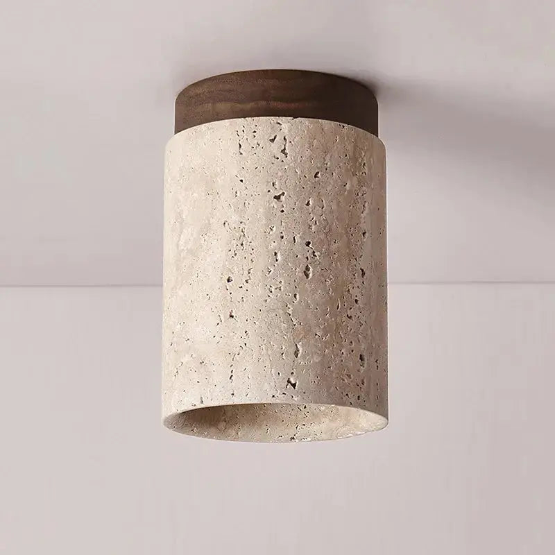 Japandi Stone Ceiling Lamp for Hallway & Porch – Raito lampasa.com