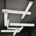 Hasteinn – Dimmable LED Pendant Light with Creative Marble Tube Design for Dining Tables and Bars Kozyled.com