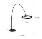 Alberte – Modern Luxury Dimmable LED Ring Floor Lamp Series Lampasa.com