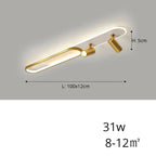 Jensen – Modern LED Ceiling Lamp with Adjustable Spotlights for Focused Lighting Kozyled