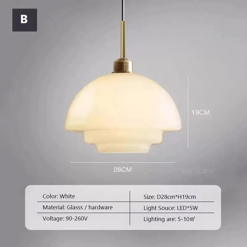 Amara – Antique Style LED Glass Pendant Lamp Lampasa.com