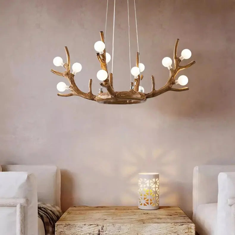 Dane – Rustic Dimmable LED Pendant Light with Tree Branch inspired Design Lampasa.com