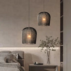 Japanese Handmade Wabi Sabi Rattan Pendant Lamp Mirai SPINGAR.COM