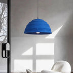 Blue Handmade Japanese Wabi Sabi LED Pendant lamp Asuna SPINGAR.COM