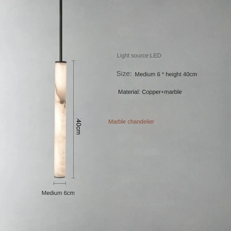 Aina – High-Quality Elegant Copper and Natural Marble LED Pendant Lamp for Luxury Interiors Kozyled