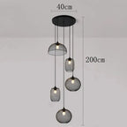 Tyra – Modern Spiral Dimmable LED Staircase Chandelier Lampasa.com