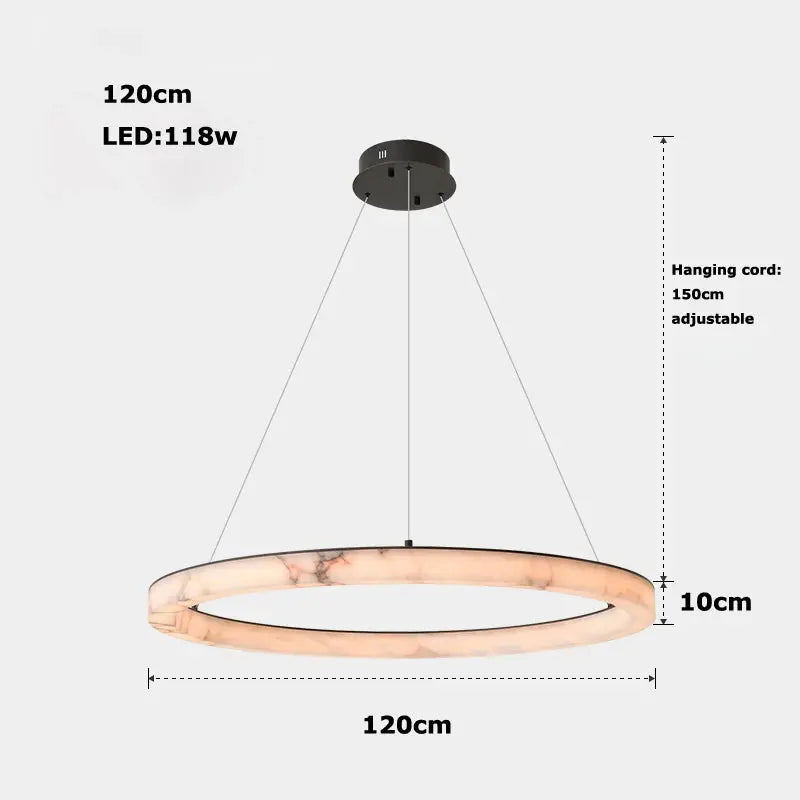 Aron – Modern Dimmable LED Pendant Light with Elegant Marble Lampasa.com