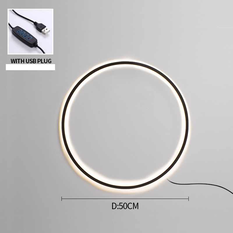 Modern Minimalist Ring LED Wall Lamp Luna ( OUTLET DEAL!)