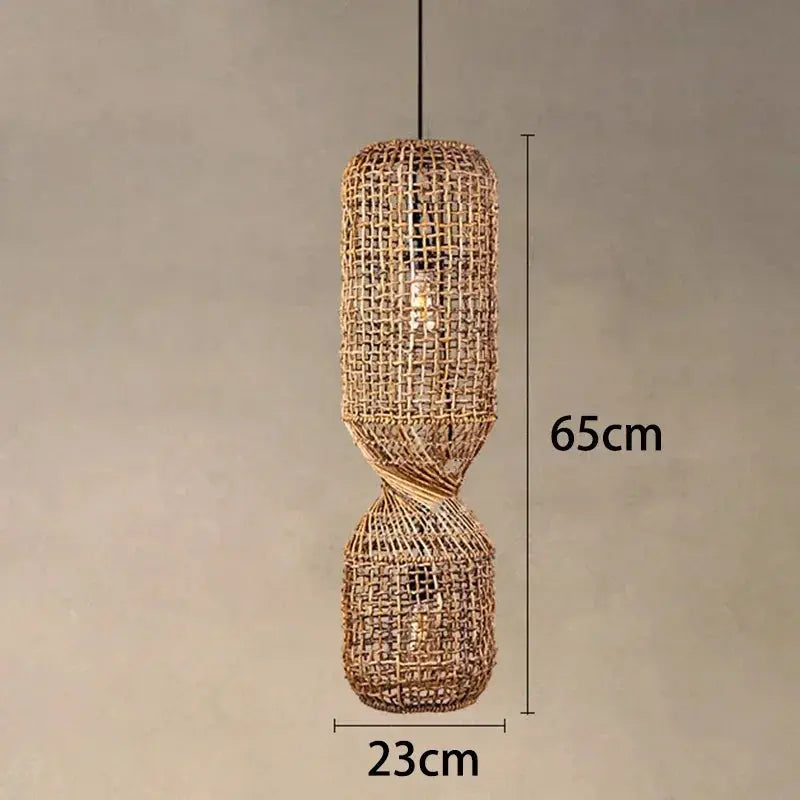 Kira – Vintage-Style Wicker LED Pendant Light for Classic, Cozy Spaces Kozyled
