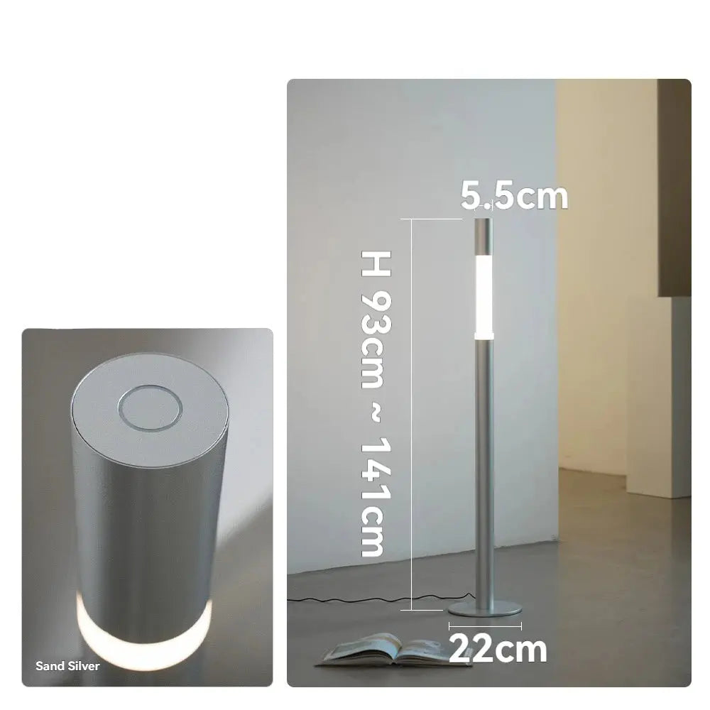 Alfrida – Smart LED Floor Lamp with Telescopic Adjustable Tube and Touch Sensor Control Lampasa.com