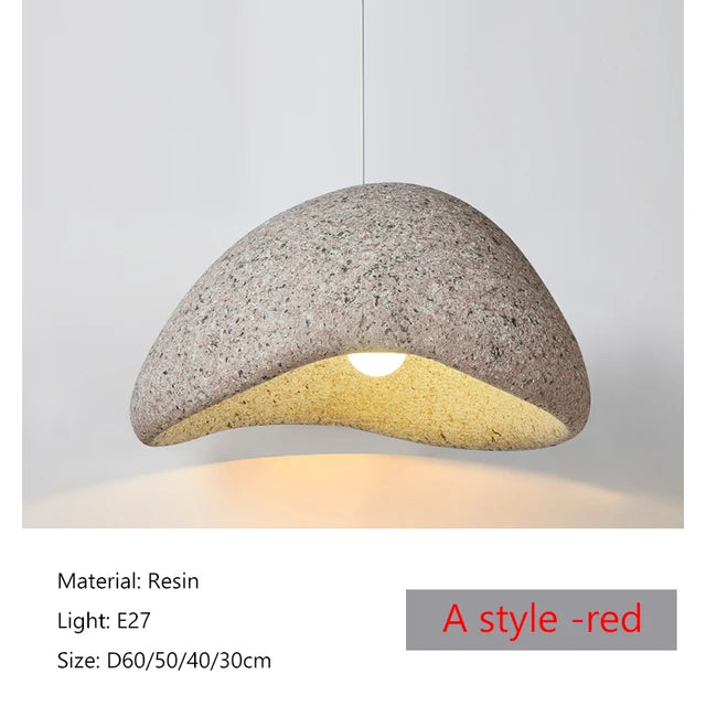 Handmade Japanese Wabi Sabi LED Pendant Lamp Annya