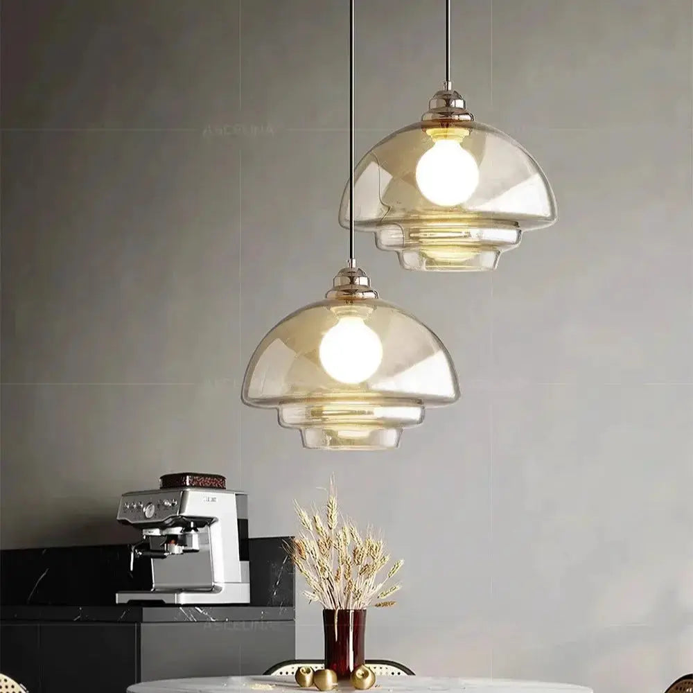 Amara – Antique Style LED Glass Pendant Lamp Lampasa.com