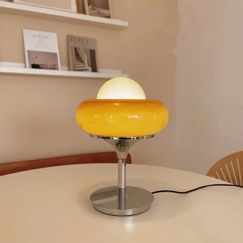 Vintage Glass Shade LED Floor Lamp/ Table Lamp Malin SPINGAR.COM