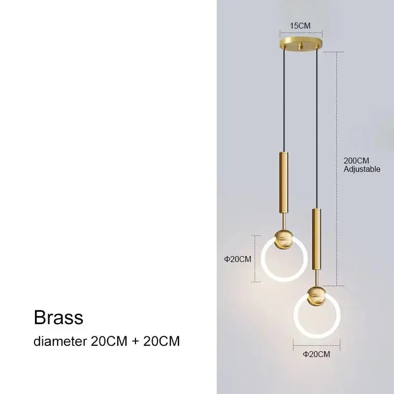 Myntor – Unique Modern LED Ring Bedside/ Corner Pendant lamp Lampasa.com