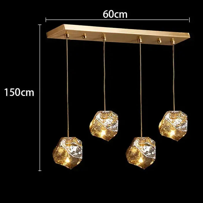 Vela – Modern Luxury Glass Dimmable LED Pendant Lamp Lampasa.com